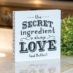 Bed skirts with a contemporary styleThe Secret Ingredient Is Always Love and Butter Block