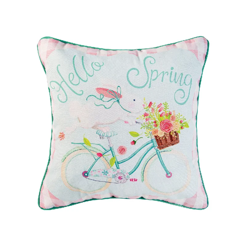 Square Pillows for Modern Home DecorHello Spring Pillow