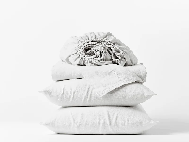 Flat Sheets with a High - Quality Finish for a Luxurious LookOrganic Relaxed Linen Sheets