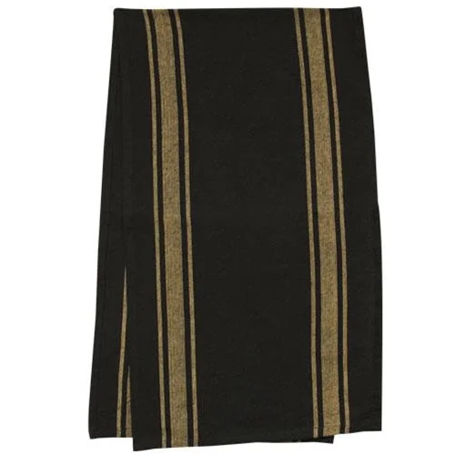 Cotton bed skirts for a soft and breathable lookBlack Stripe Long Runner
