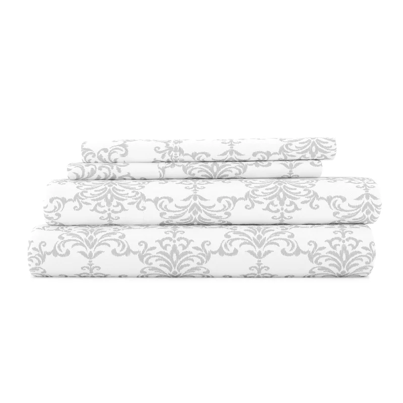 Sheet Sets with Multiple Pillowcase OptionsSoft Bouquet Pattern 4-Piece Sheet Set