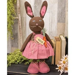 Bed skirts with a soft fleece lining for added comfortChloe Carrot Standing Bunny Doll Bed skirts with a soft fleece lining for added comfortChloe Carrot Standing Bunny Doll