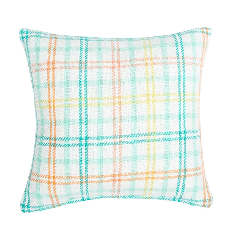 Cotton Pillows for Natural ComfortBunny Trail Plaid Pillow
