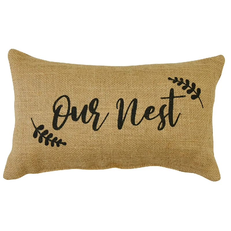 Back Support Pillows for Office ChairsOur Nest 12"X7" Sentiment Pillow