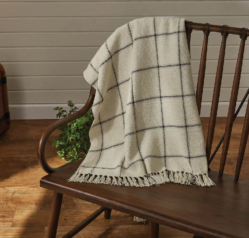 Outdoor hammock - friendly lightweight blankets​Mercantile Windowpane Throw