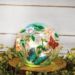 Bed skirts with a paisley print for an exotic feelJeweled Butterfly Crackled Glass LED Light Orb