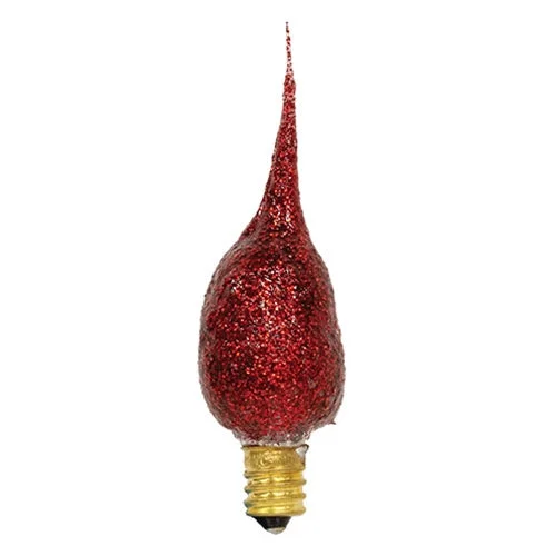 Bed skirts with a shabby - chic styleRed Glitter Silicone Dipped Candelabra Base Bulb 4W Bed skirts with a shabby - chic styleRed Glitter Silicone Dipped Candelabra Base Bulb 4W