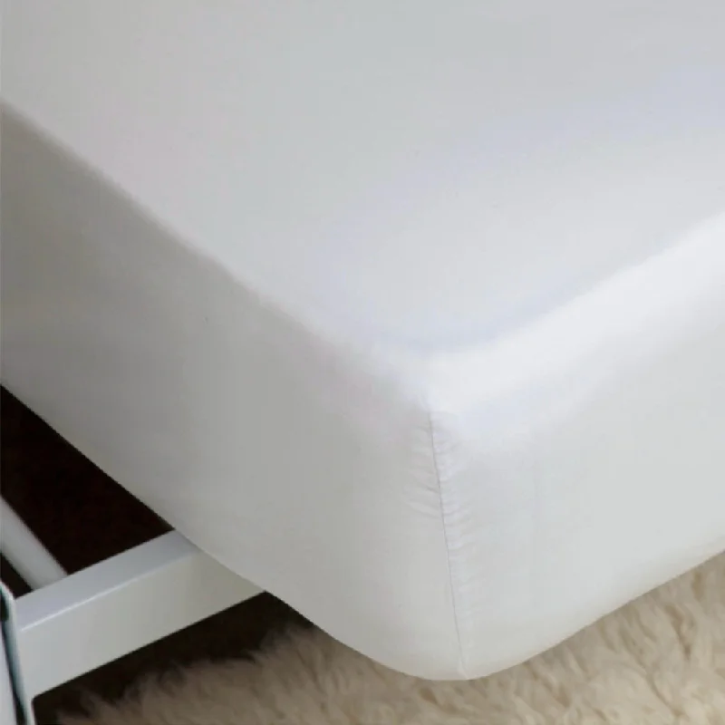 Thermal - Regulating Bamboo Sheets for All - Season Comfort200 Thread Count Egyptian 100% Cotton Fitted Bed Sheet White Thermal - Regulating Bamboo Sheets for All - Season Comfort200 Thread Count Egyptian 100% Cotton Fitted Bed Sheet White