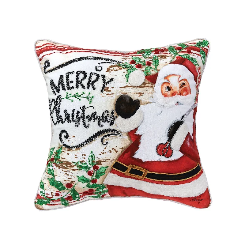 Square Pillows for Modern Home DecorMerry Christmas Santa Pillow