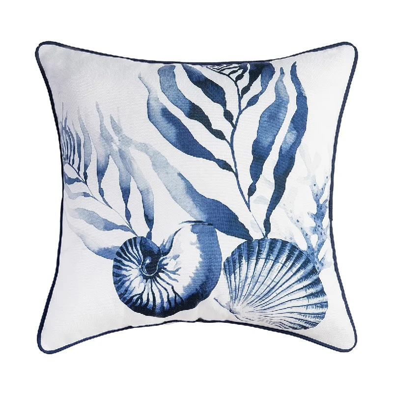 Round Pillows for Boho-Style InteriorsMidnight Lagoon Shells Pillow