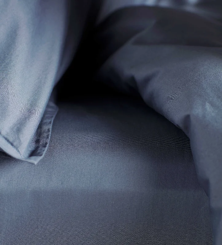Moisture - Wicking Cotton Sheets for a Dry and Comfortable SleepFrench Blue Super Soft 100% Cotton Fitted Sheet