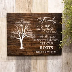 Queen - size bed skirts with ruffled edgesFamily Branches Pallet Art