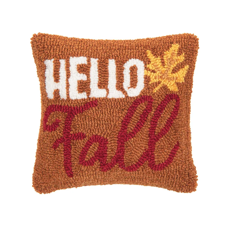 Cooling Pillows for Hot SleepersHello Fall Hooked Mini Pillow