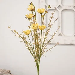 Bed skirts in bold colors for a statement - making lookBlooming Mayflower Spray Yellow