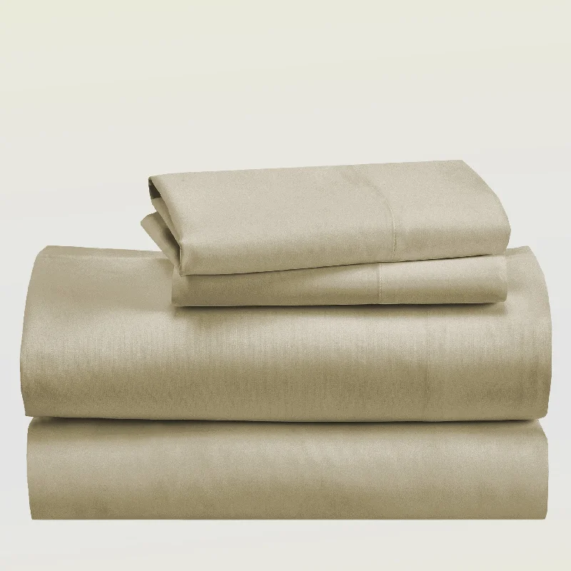 Quilted Cotton Sheets for a Warm and Inviting BedSheet Set - Bamboo Rayon Sateen - Silky Comfort
