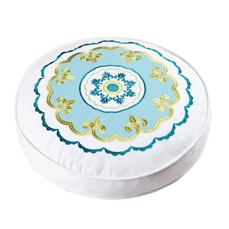 Hypoallergenic Pillows for Allergy SufferersDelilah Blue Round Pillow