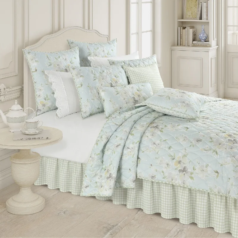 Bed skirts with a high - quality elastic waistbandCassia Bedskirt
