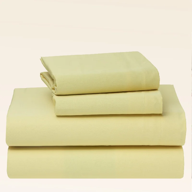 Thermal - Regulating Bamboo Sheets for All - Season ComfortSheet Set - 100% Cotton Sateen - Everyday Soft Thermal - Regulating Bamboo Sheets for All - Season ComfortSheet Set - 100% Cotton Sateen - Everyday Soft