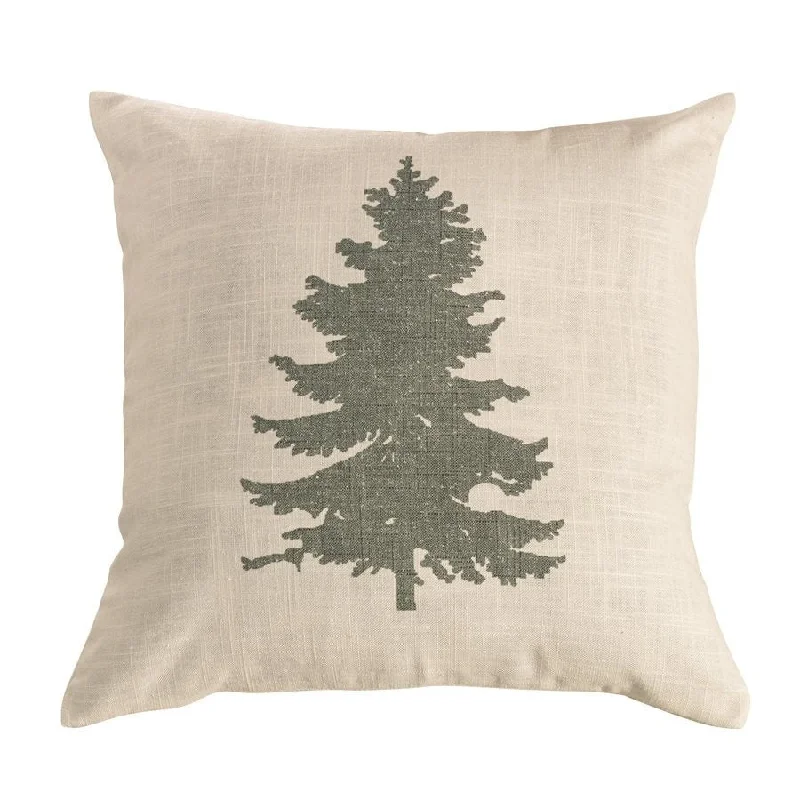 Pregnancy Pillows for Expectant MothersGreen Pine Tree on Linen Pillow