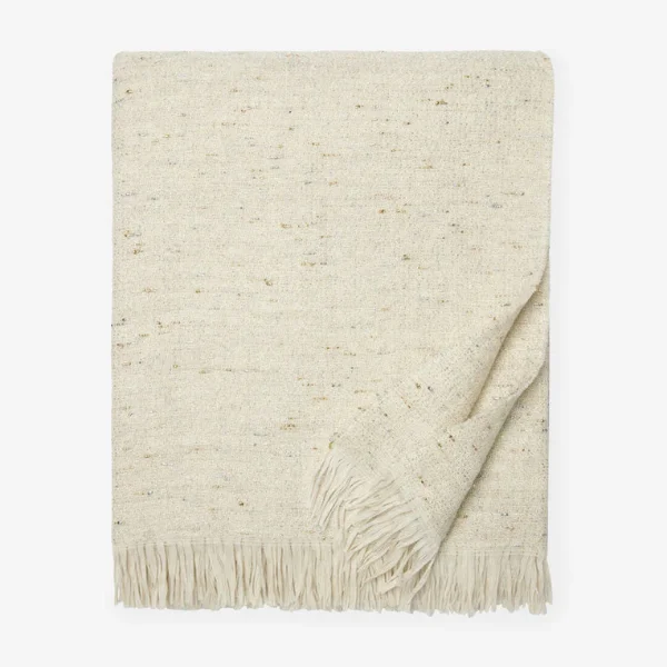 High - thread - count Egyptian cotton bed blankets​Mercurio Wool Throw