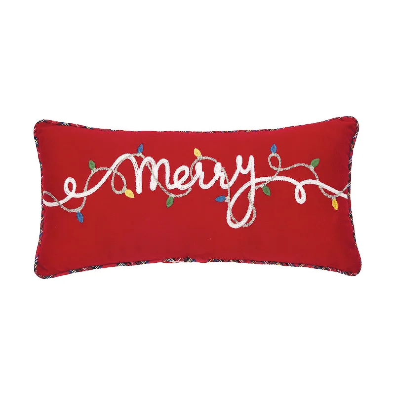 Bolster Pillows for Sofa DecorationMerry Lights Pillow