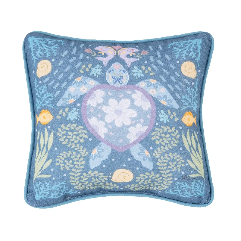 Back Support Pillows for Office ChairsTurtle Coral Mini Pillow