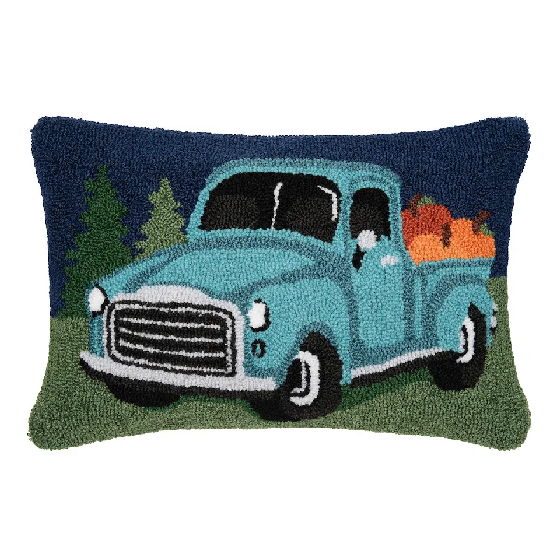Plush Pillows for a Cozy BedPumpkin Truck Pillow