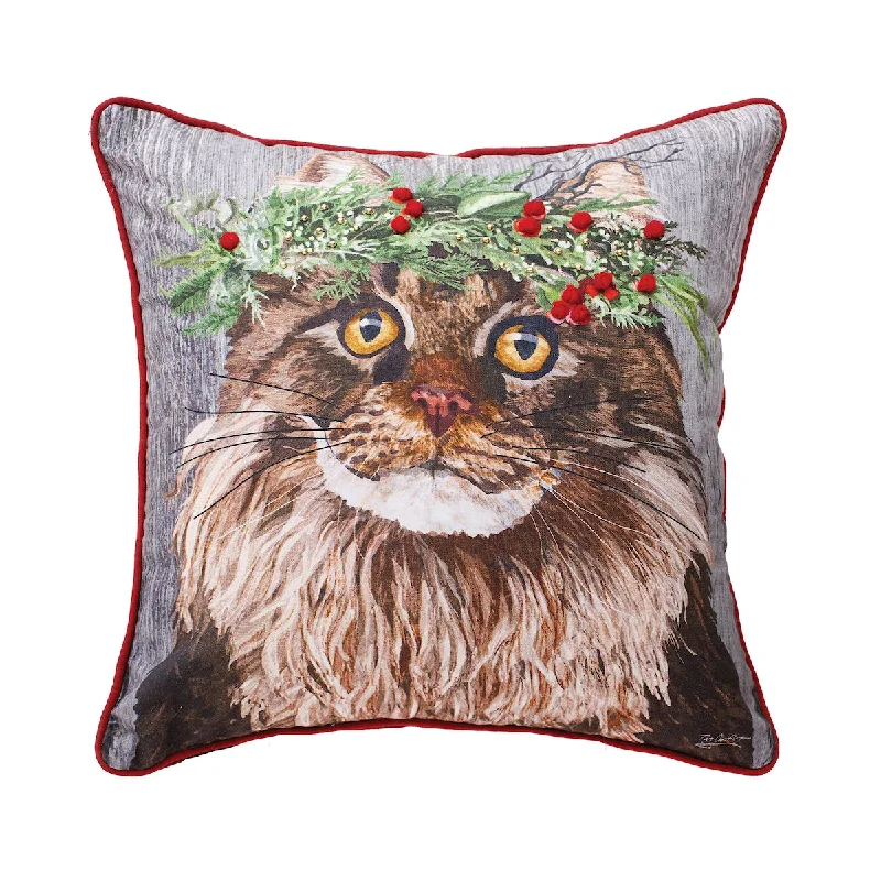 Lumbar Support Pillows for Car SeatsCat Flower Crown Pillow