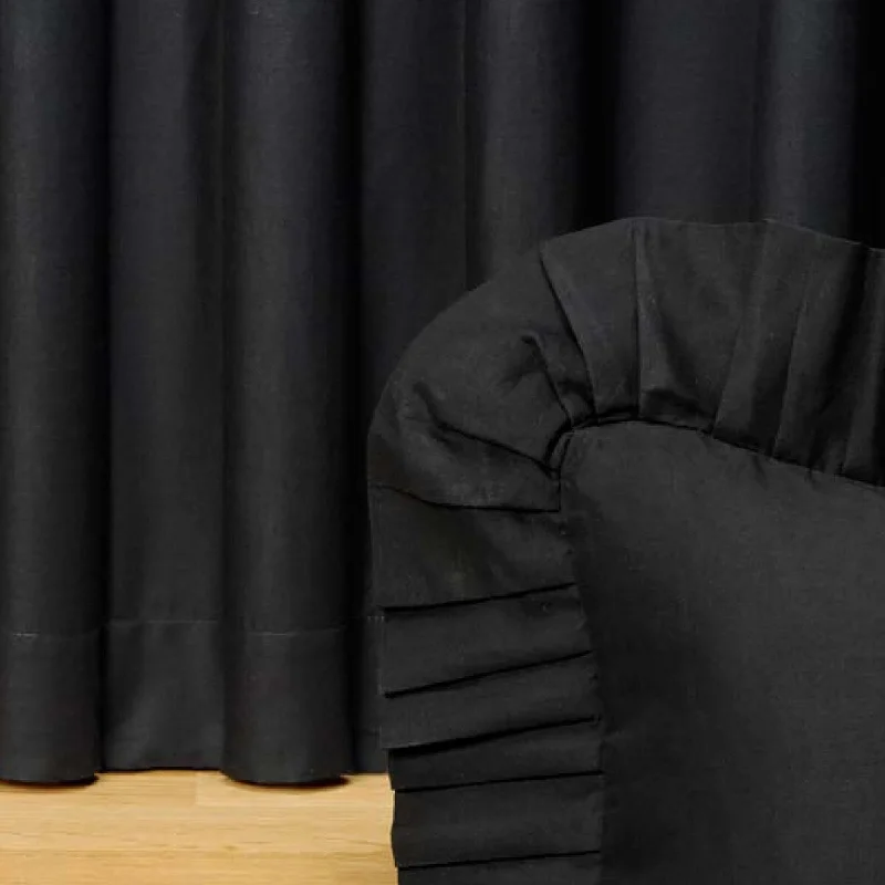 Bed skirts with a soft fleece lining for added comfortDonna Sharp Gathered Black Bedskirt Bed skirts with a soft fleece lining for added comfortDonna Sharp Gathered Black Bedskirt