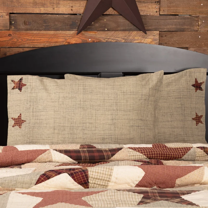 Bed skirts with a high - quality elastic waistbandAbilene Star Standard Pillow Case Set of 2 21x30