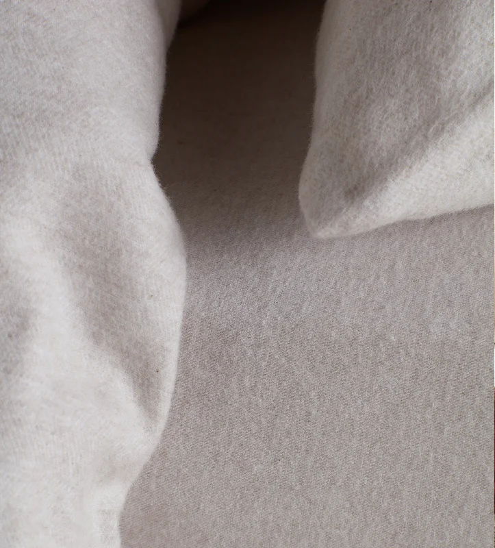 Sheet Sets with Multiple Pillowcase OptionsNatural Brushed 100% Cotton Fitted Sheet