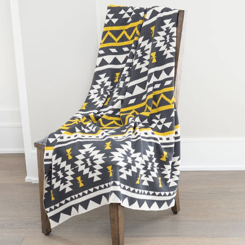 Striped cotton blend stroller blanketsQueen - size blankets for standard - sized bedsElsie & Zoey Skye 50x60" Recycled Cotton Decorative Throw Blanket Striped cotton blend stroller blanketsQueen - size blankets for standard - sized bedsElsie & Zoey Skye 50x60" Recycled Cotton Decorative Throw Blanket