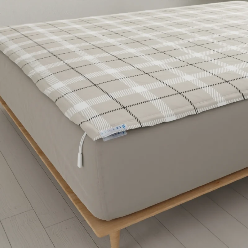 Quilted Cotton Sheets for a Warm and Inviting BedClassic Flannel Fitted Sheet (Base + Zip Sheet ) - King Quilted Cotton Sheets for a Warm and Inviting BedClassic Flannel Fitted Sheet (Base + Zip Sheet ) - King