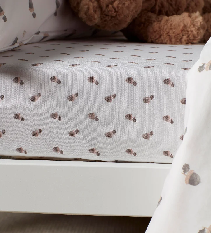 King - Size Sheet Sets with a Decorative Pillow SetAcorn 100% Organic Cotton Fitted Sheet