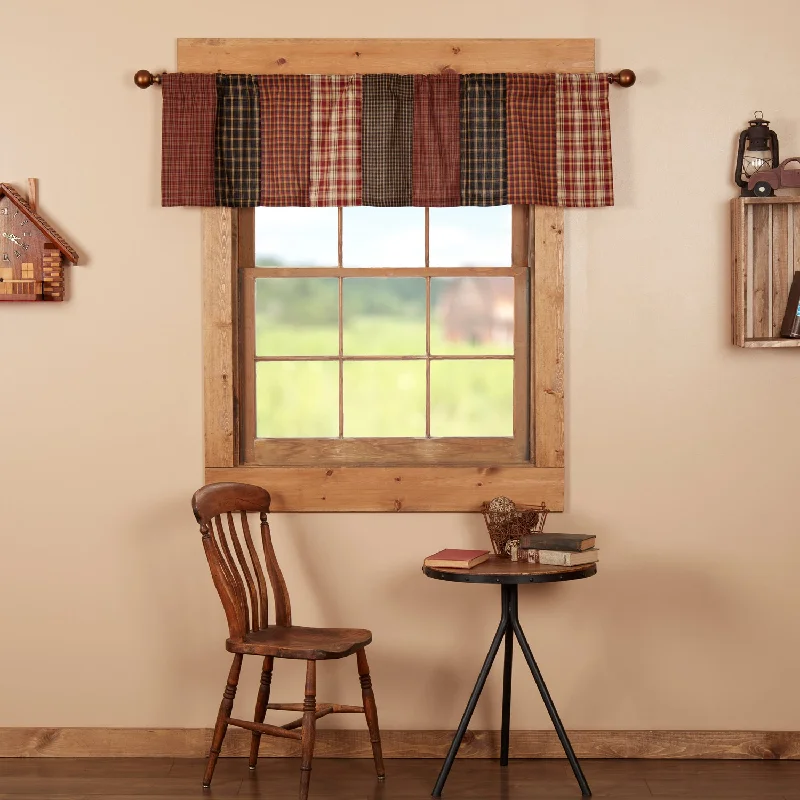 Queen - size bed skirts with ruffled edgesBeckham Patchwork Valance 16x60