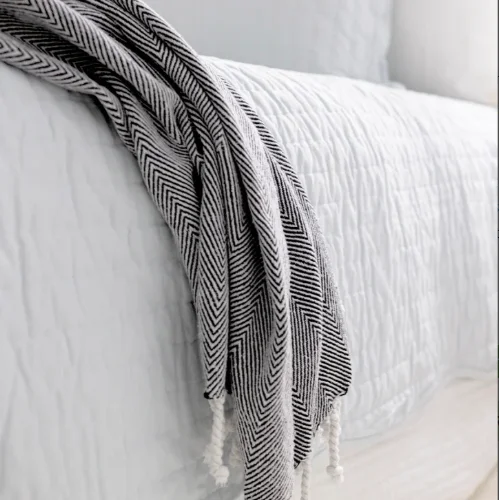 Glow - in - the - dark kids sleepover blanketsRayon from bamboo blankets for a silky and breathable feelHerringbone Cotton Charcoal Throw Glow - in - the - dark kids sleepover blanketsRayon from bamboo blankets for a silky and breathable feelHerringbone Cotton Charcoal Throw