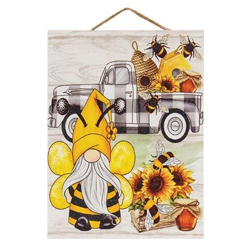 King - size bed skirts in solid colorsBumblebee Gnome w/Buffalo Check Truck Hanging Sign King - size bed skirts in solid colorsBumblebee Gnome w/Buffalo Check Truck Hanging Sign