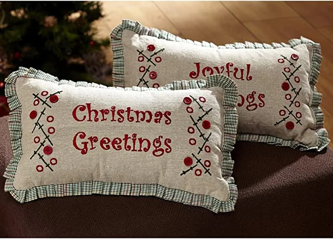 Adjustable Pillows for Customized ComfortTidings Holiday Accent Pillow Set