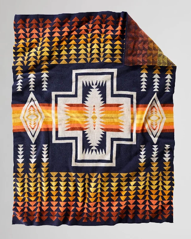 Reversible plaid pattern wool blankets​Harding Knit Throw Blanket