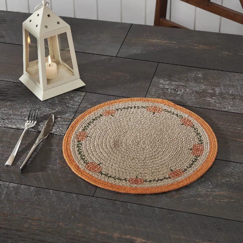 Bed skirts with a modern art - inspired printHarvest Blessings Natural Stencil Pumpkin Placemat 14 inch Diameter Bed skirts with a modern art - inspired printHarvest Blessings Natural Stencil Pumpkin Placemat 14 inch Diameter