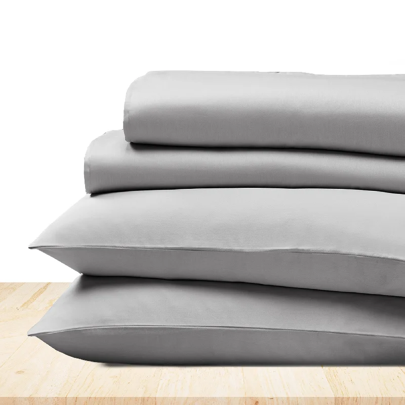 Rayon - Cotton Sheets for a Breathable and Soft BlendSheet Set - 100% Cotton Sateen - Everyday Soft Rayon - Cotton Sheets for a Breathable and Soft BlendSheet Set - 100% Cotton Sateen - Everyday Soft