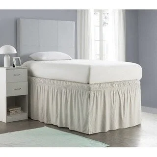 Bed skirts with a bohemian - inspired patternRuffled Dorm Sized Bed Skirt - Silver Birch Bed skirts with a bohemian - inspired patternRuffled Dorm Sized Bed Skirt - Silver Birch
