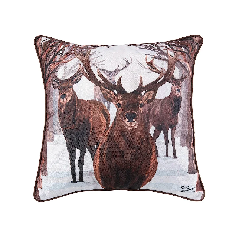 Bolster Pillows for Sofa DecorationDeer Descending Pillow