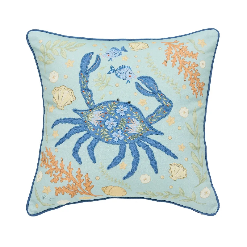 Lumbar Support Pillows for Car SeatsBlue Crab Coral Pillow