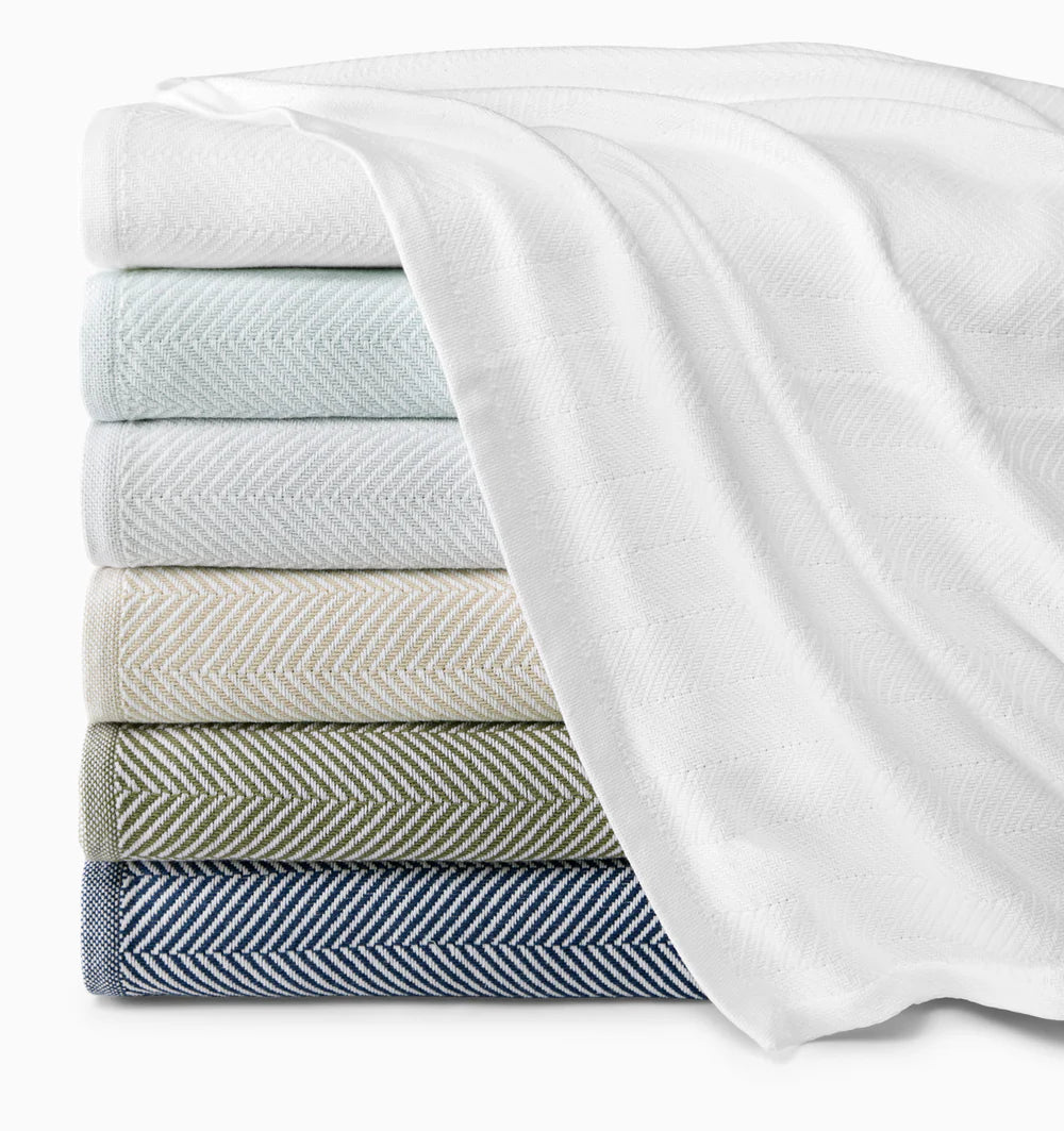 Fleece - backed waterproof car seat blankets​Camilo Herringbone Cotton Blanket
