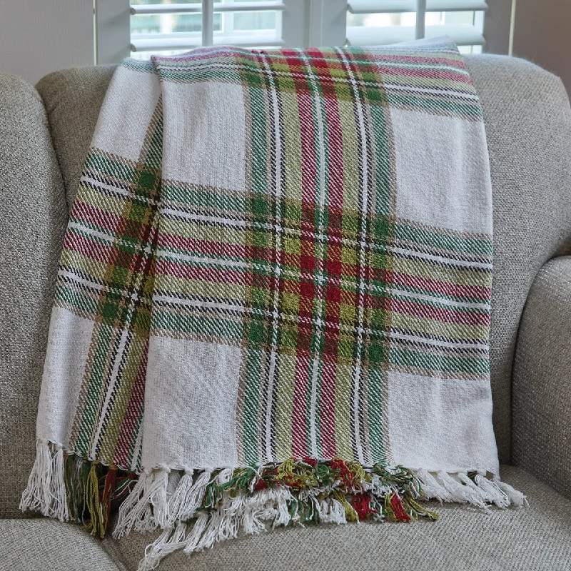 Christmas tree - shaped holiday decorative blankets​Balsam Berry Throw