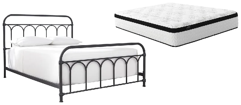 Natural latex and organic cotton blend mattressesNashburg Queen Metal Bed with Mattress Natural latex and organic cotton blend mattressesNashburg Queen Metal Bed with Mattress