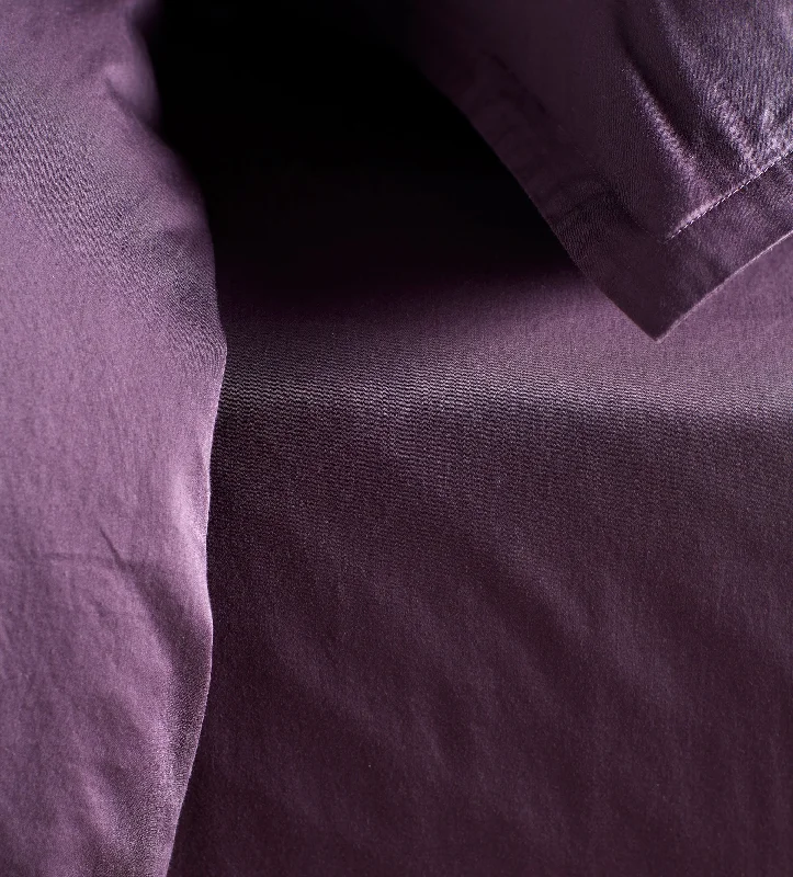 Organic Flannel Sheets for a Natural and Warm SleepAubergine Super Soft 100% Cotton Fitted Sheet