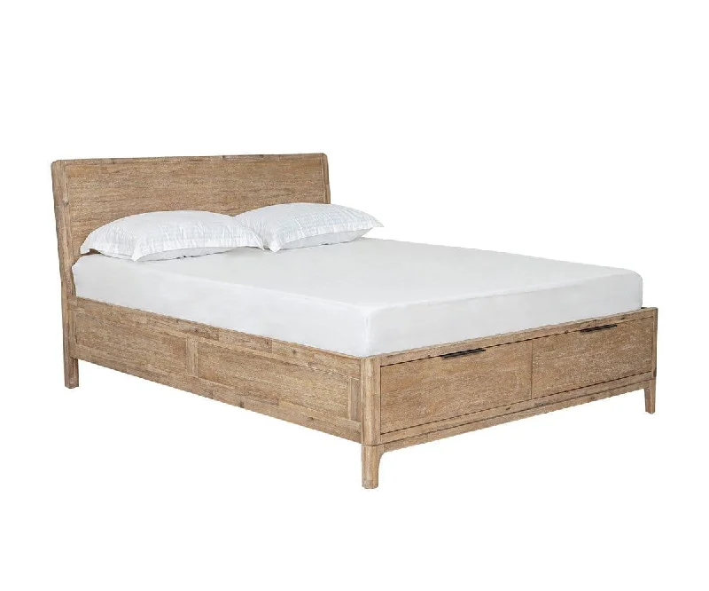 Natural latex and organic cotton blend mattressesCamen Storage Bed
