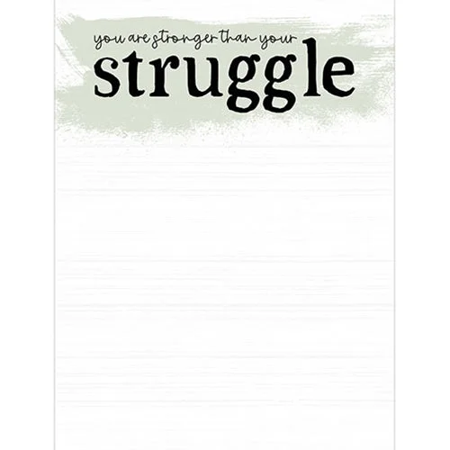 Bed skirts with a high - quality elastic waistbandYou Are Stronger Than Your Struggle Notepad